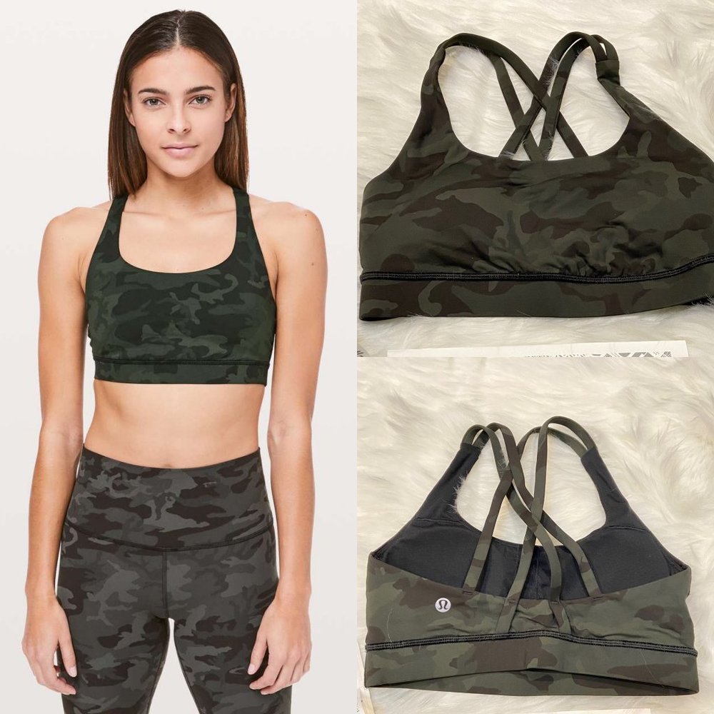 EUC Gator Green Camo Energy Bra - Size 4